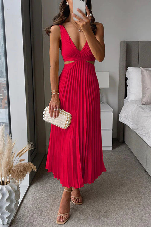 Abigail - Elegant Pleated Evening Dress
