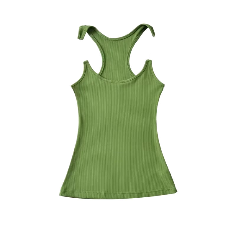 Jennie - Women Invisible Strap Ribbed Tank Top