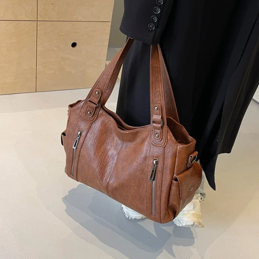 Bianca - Women Classic Multi-Compartment Shoulder Bag