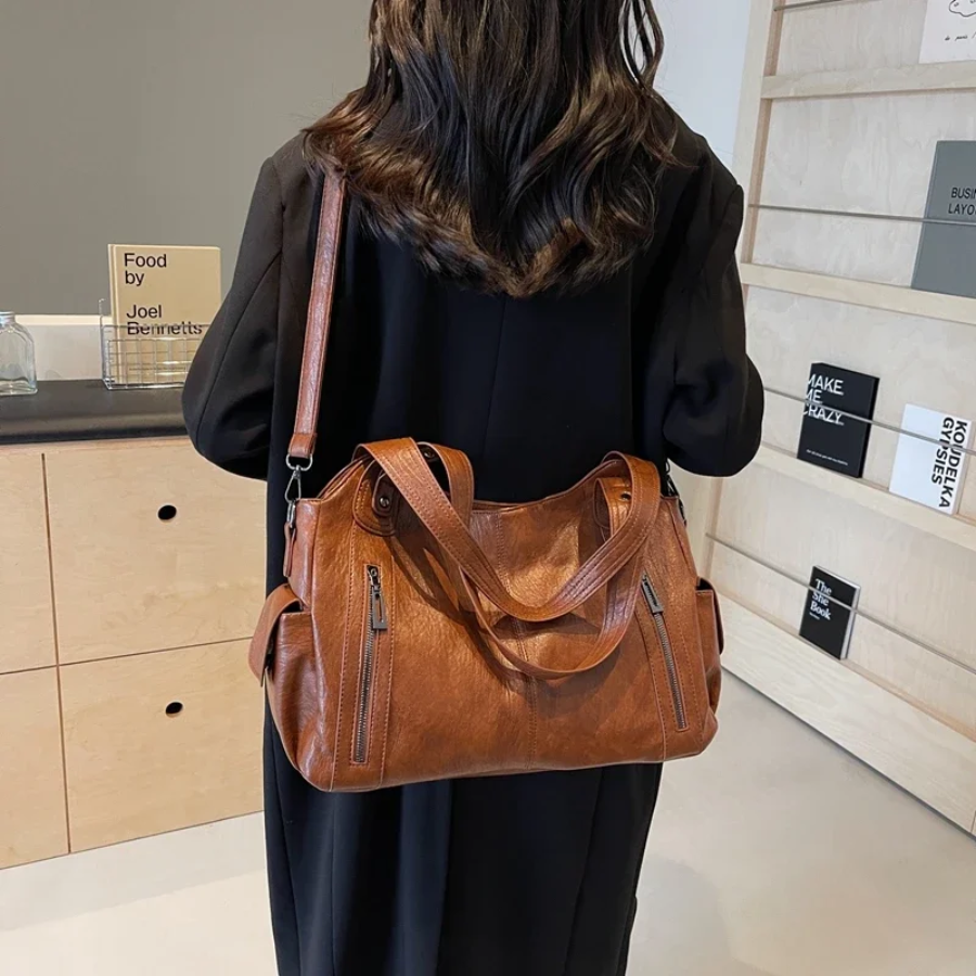Bianca - Women Classic Multi-Compartment Shoulder Bag