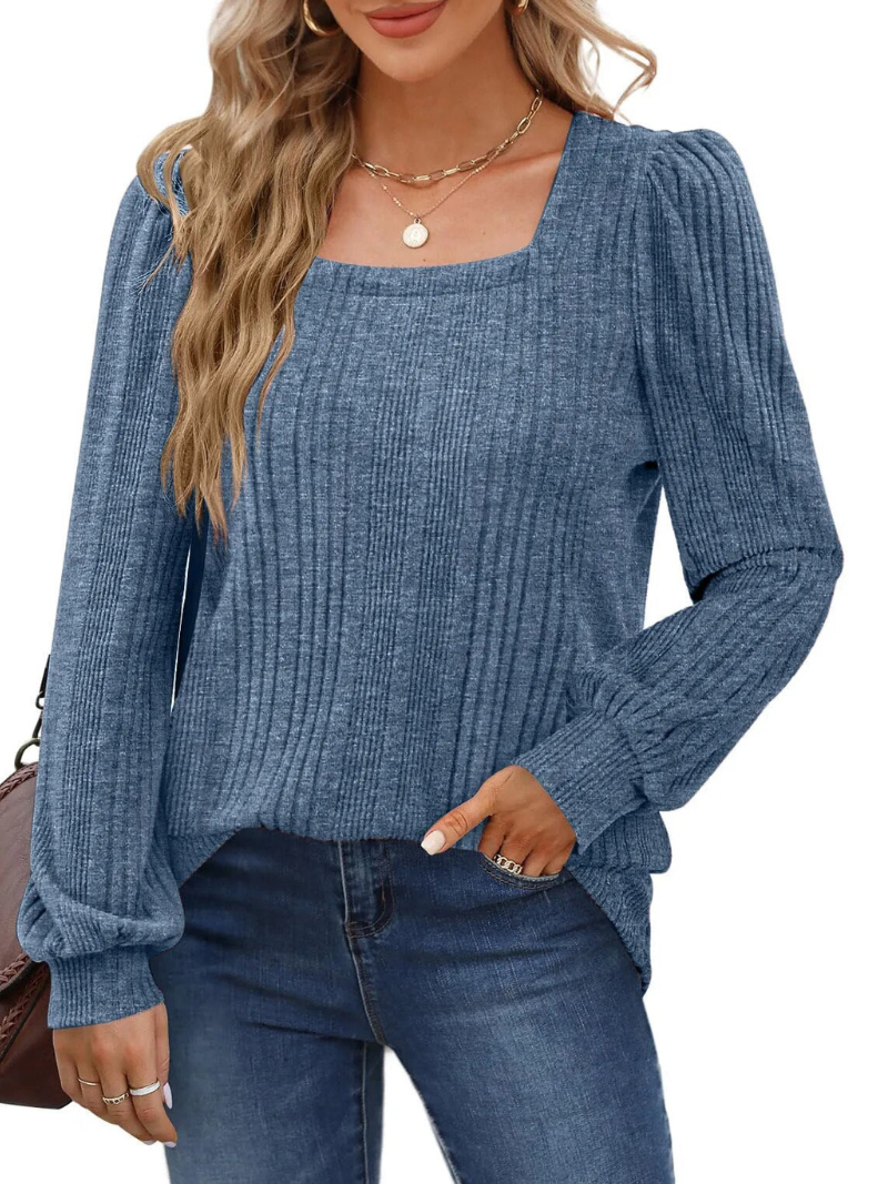 Florence - Trendy Top with Stylish Neckline