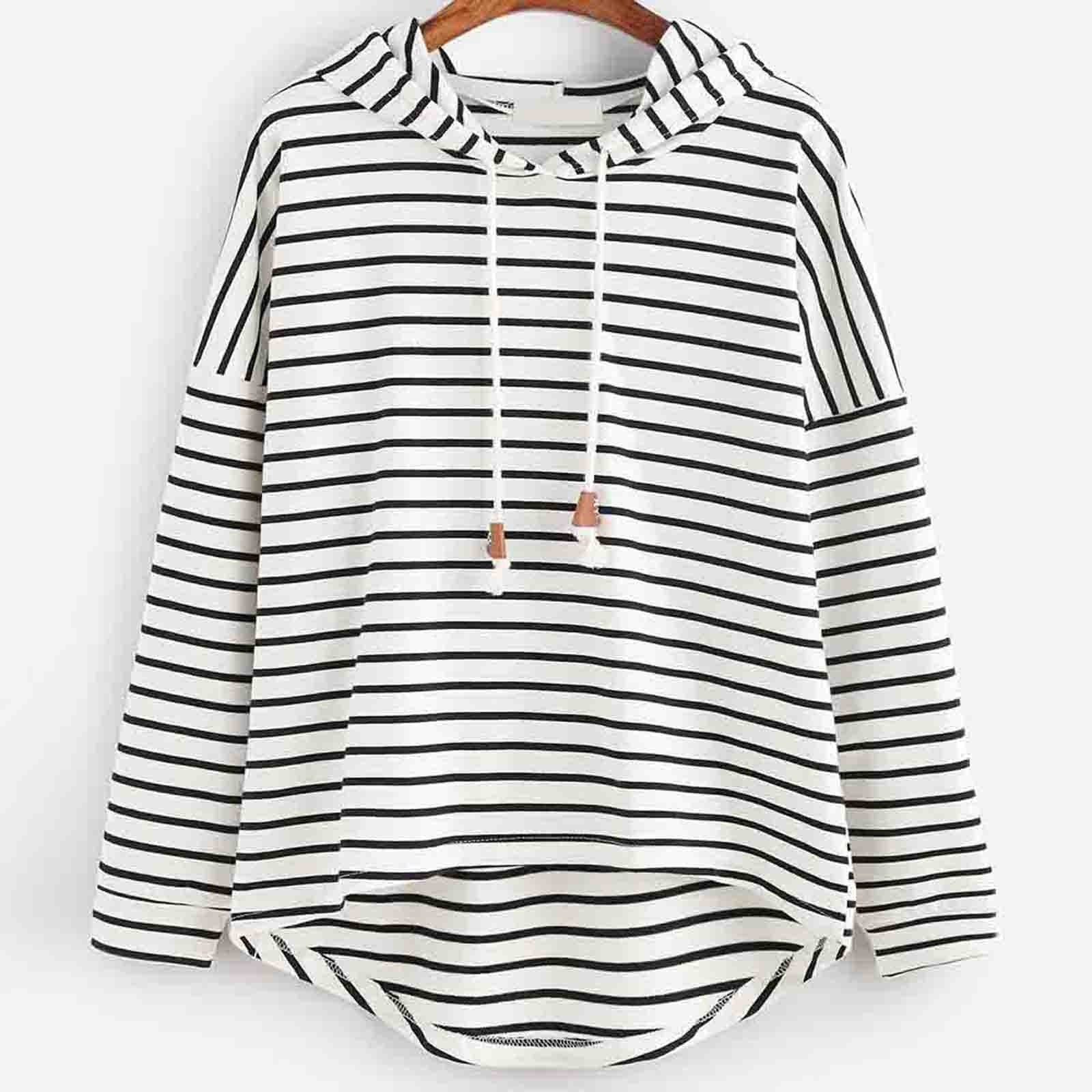 Delilah - Women's Striped Hoodie