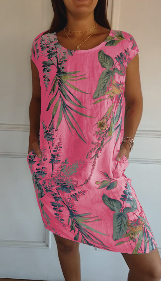 Havana - Relaxed Fit Printed Summer Dress