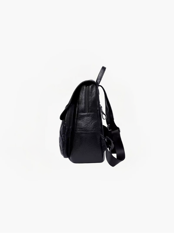 Luna - Anti-Theft PU Leather Backpack with RFID Protection and Stylish Design