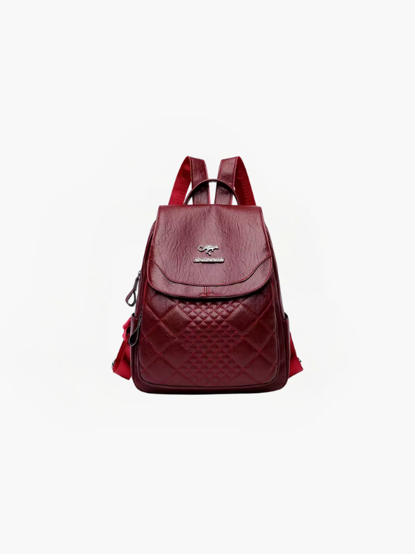 Luna - Anti-Theft PU Leather Backpack with RFID Protection and Stylish Design