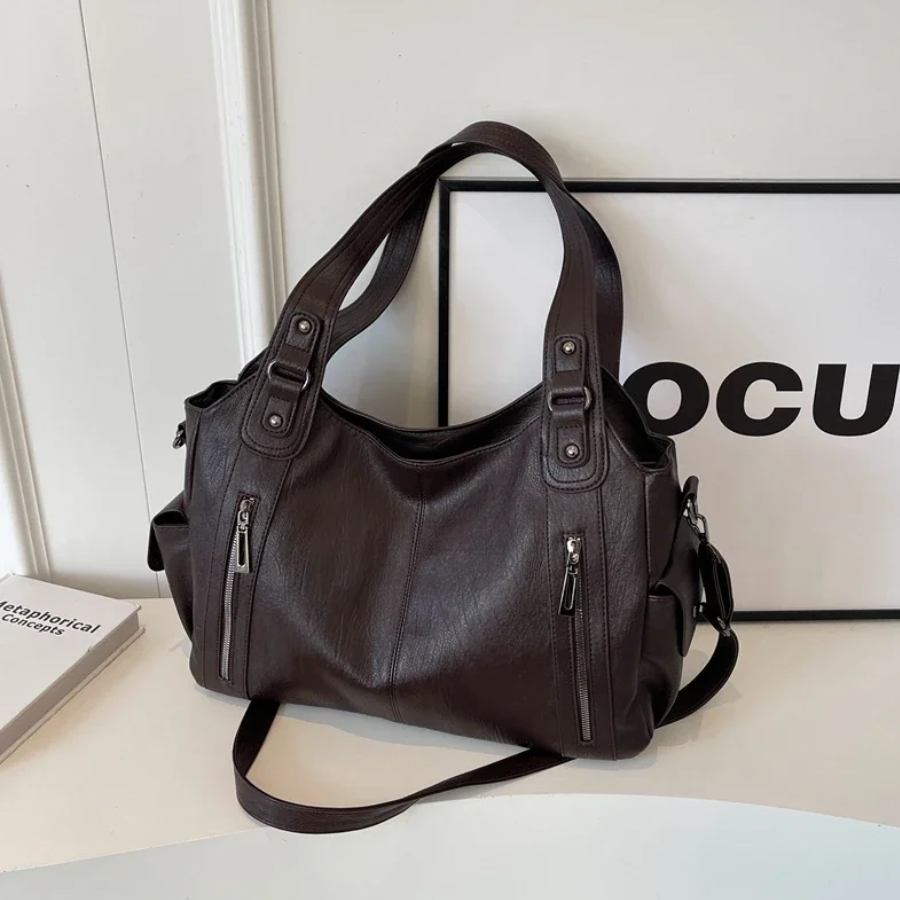 Bianca - Women Classic Multi-Compartment Shoulder Bag
