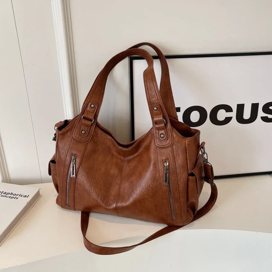 Bianca - Women Classic Multi-Compartment Shoulder Bag