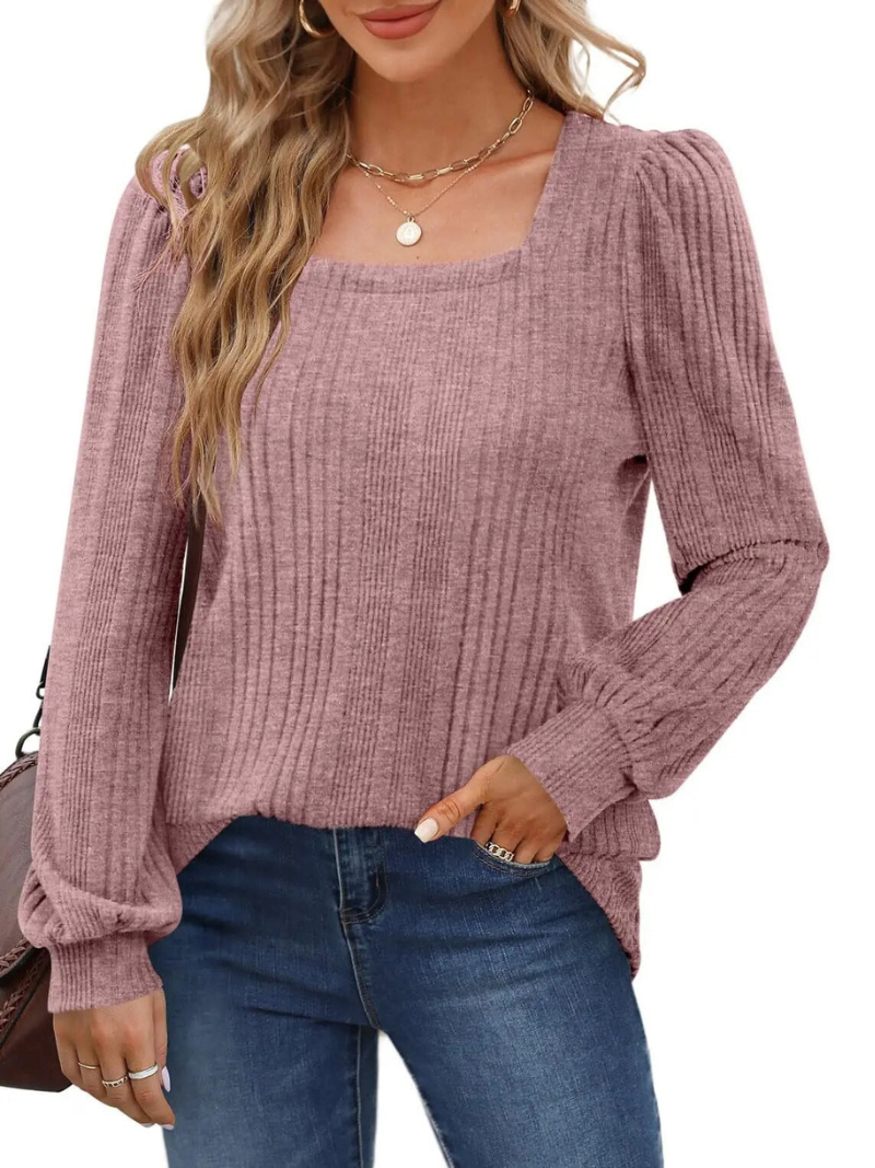 Florence - Trendy Top with Stylish Neckline