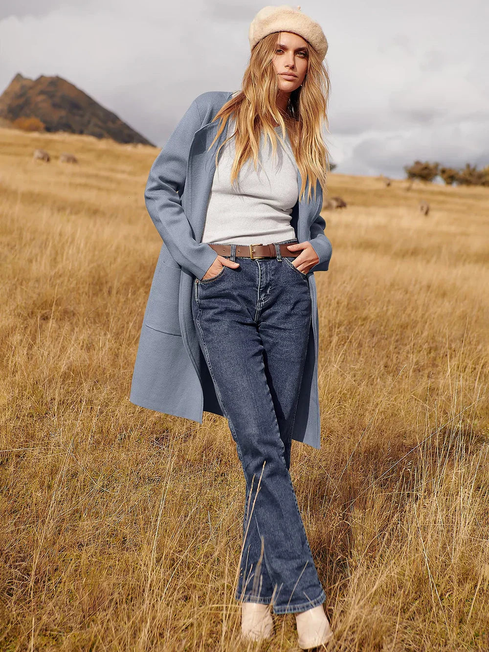 Hayley - Elegant Lapel Coat