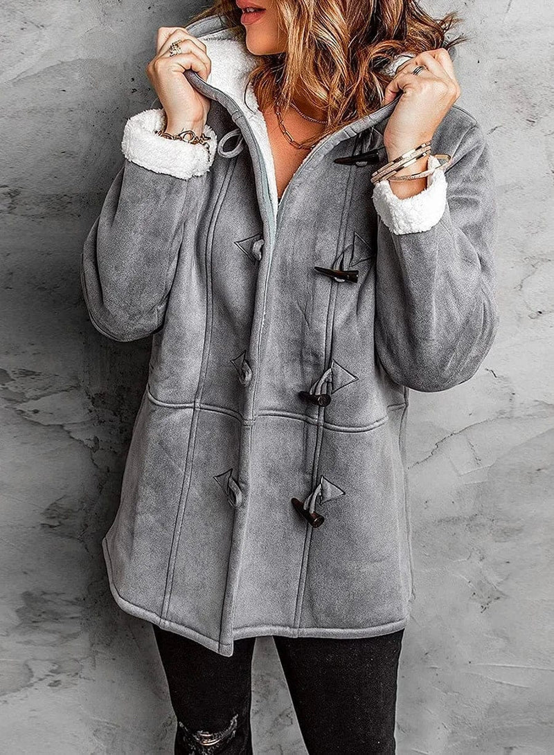 Charlotte - Fleece-Lined Hooded Coat