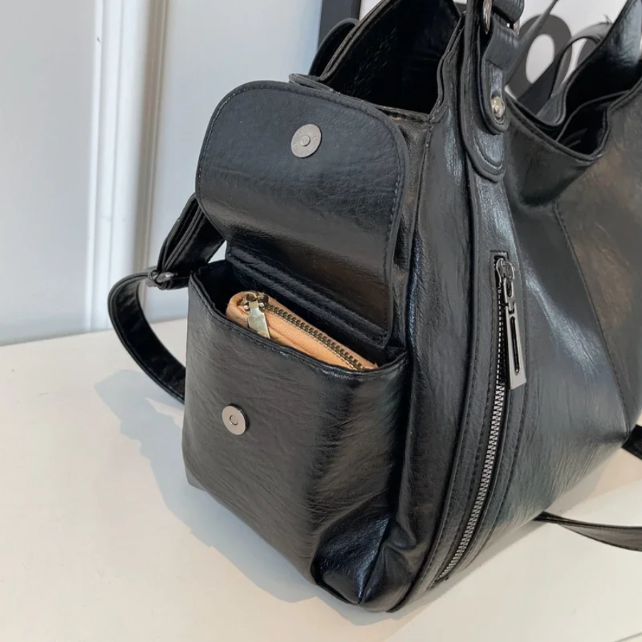 Bianca - Women Classic Multi-Compartment Shoulder Bag