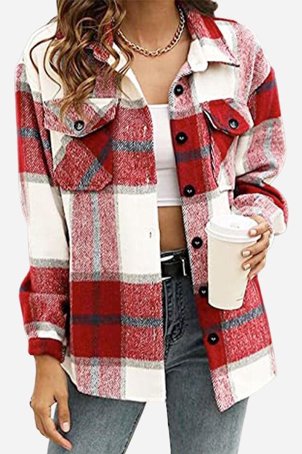 Clara - Long Sleeve Plaid Flannel