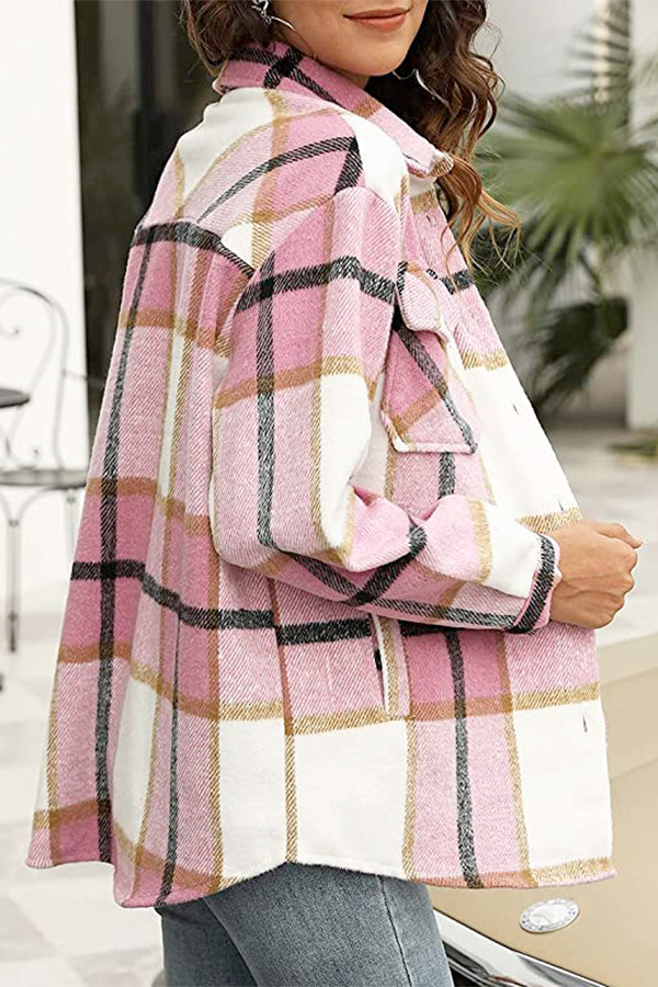 Clara - Long Sleeve Plaid Flannel