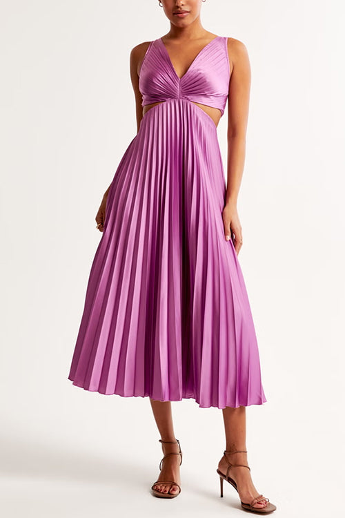 Bianca - Pleated Maxi Dress