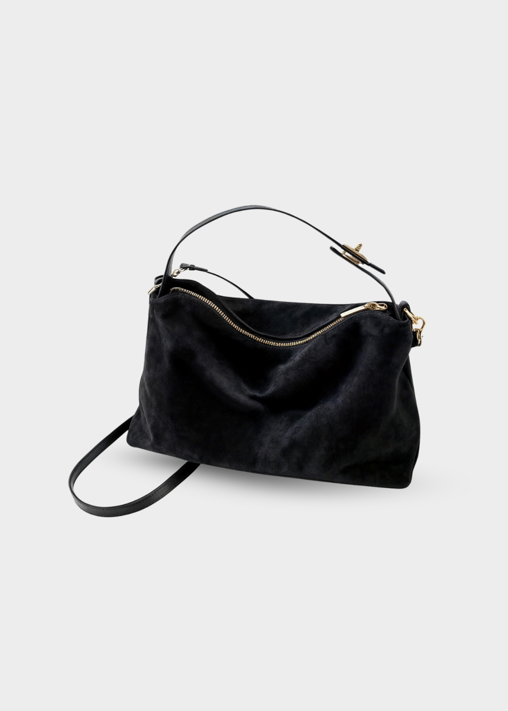 Luna - Faux Suede Bag MM