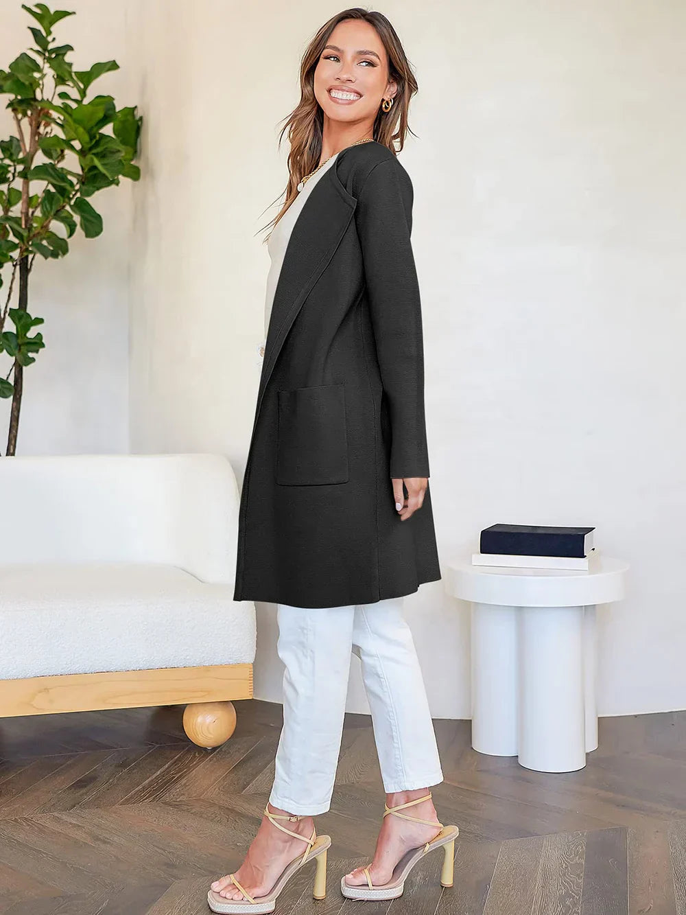Hayley - Elegant Lapel Coat