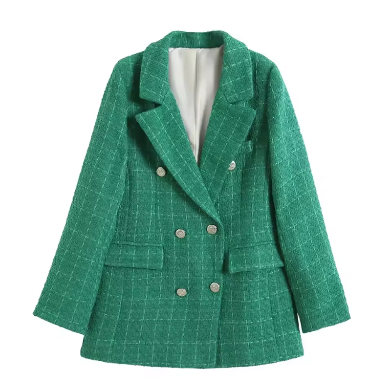 Anne - Long-Sleeve Notched Collar Blazer