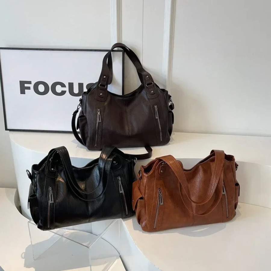 Bianca - Women Classic Multi-Compartment Shoulder Bag