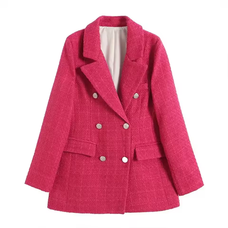 Anne - Long-Sleeve Notched Collar Blazer