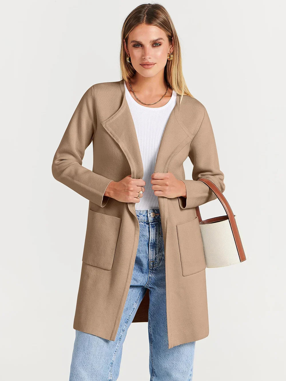 Hayley - Elegant Lapel Coat