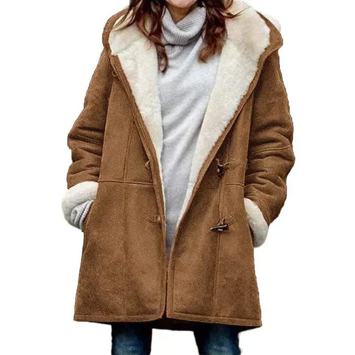 Charlotte - Fleece-Lined Hooded Coat