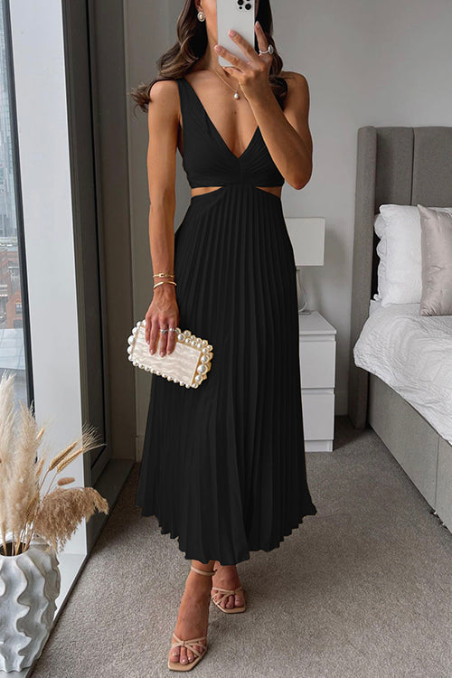 Bianca - Pleated Maxi Dress