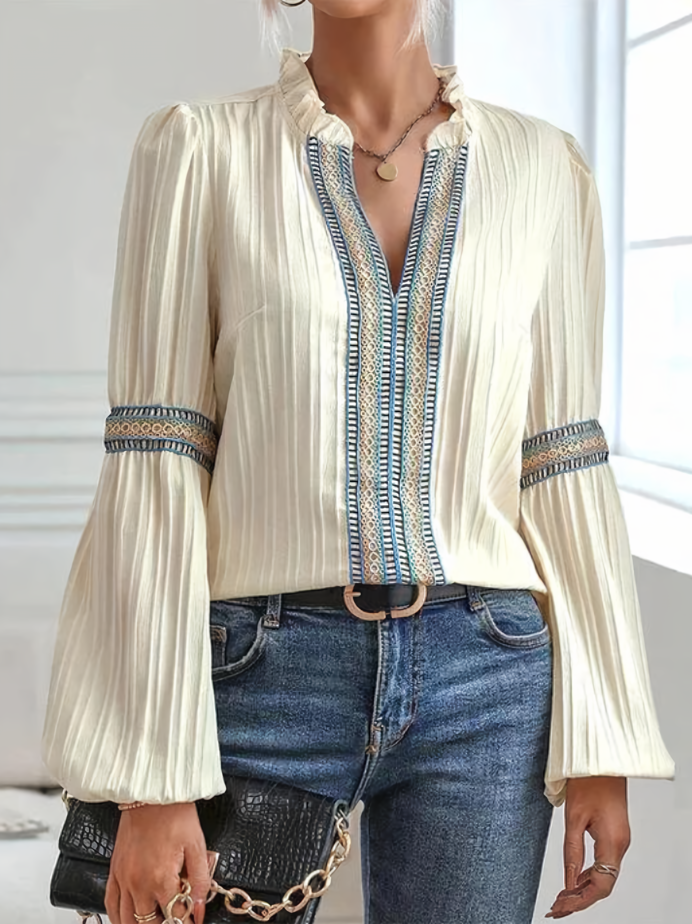 Chelsea - Lace Stitch Shirt