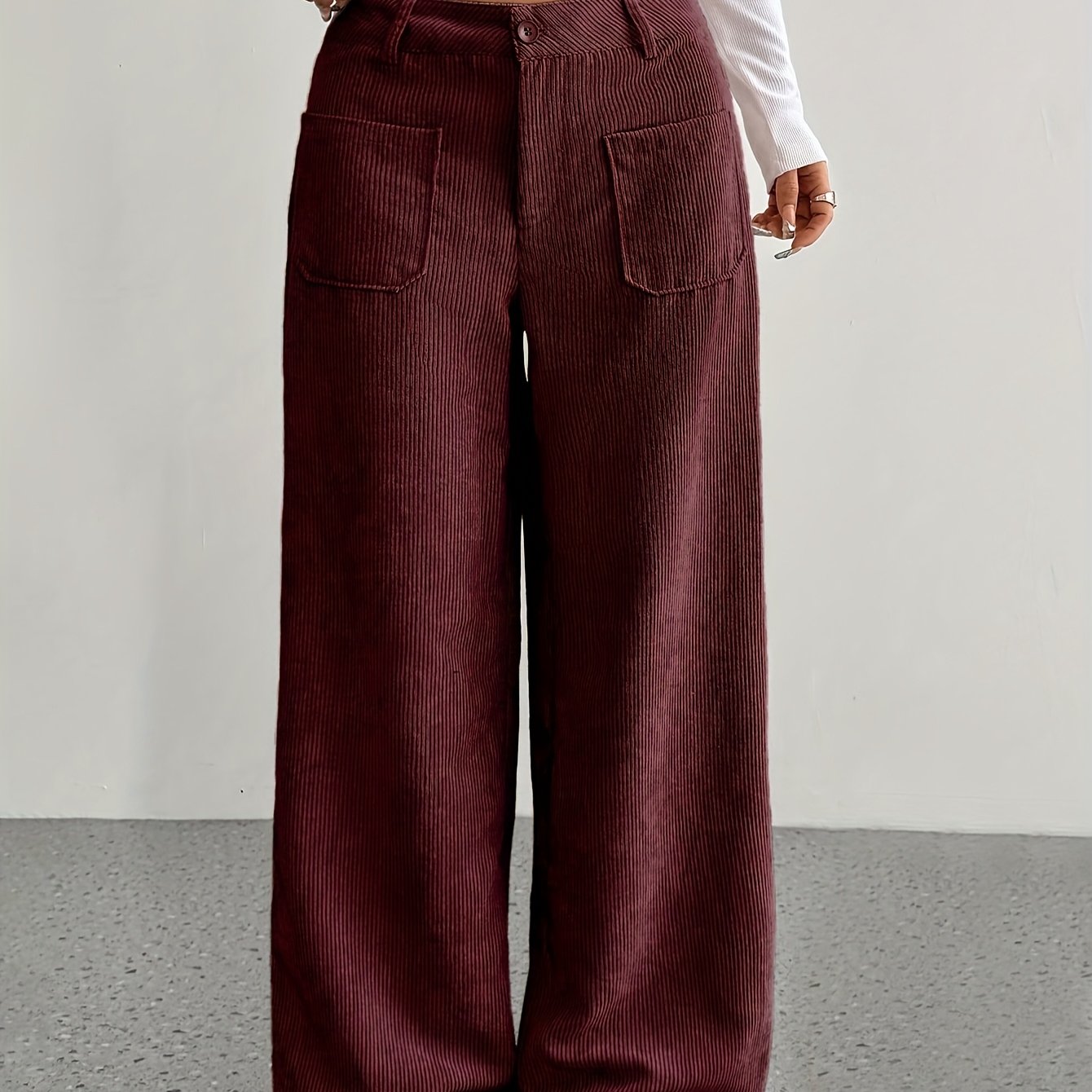Autumn - Women's Corduroy Wide Leg Pants