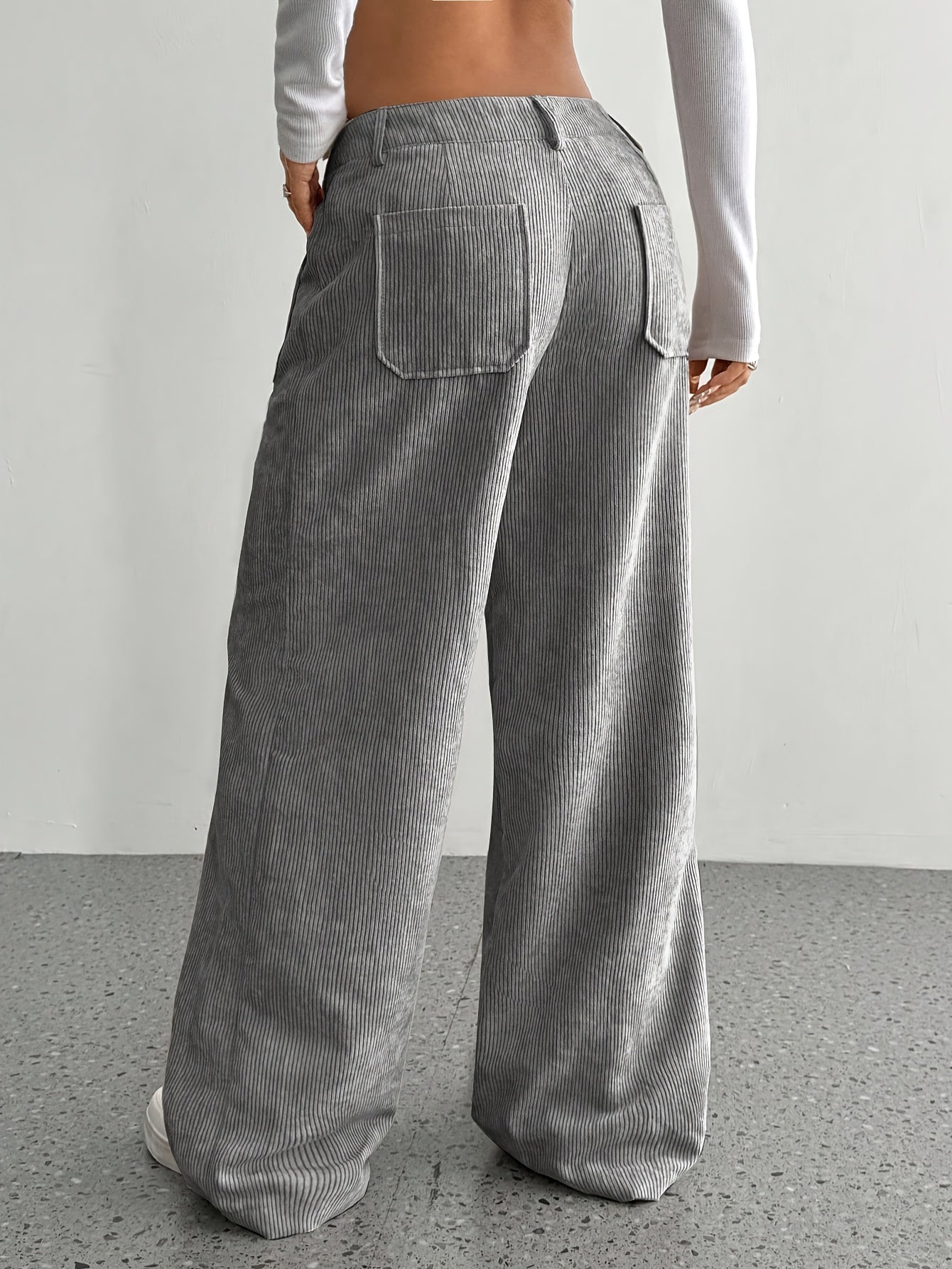 Autumn - Women's Corduroy Wide Leg Pants