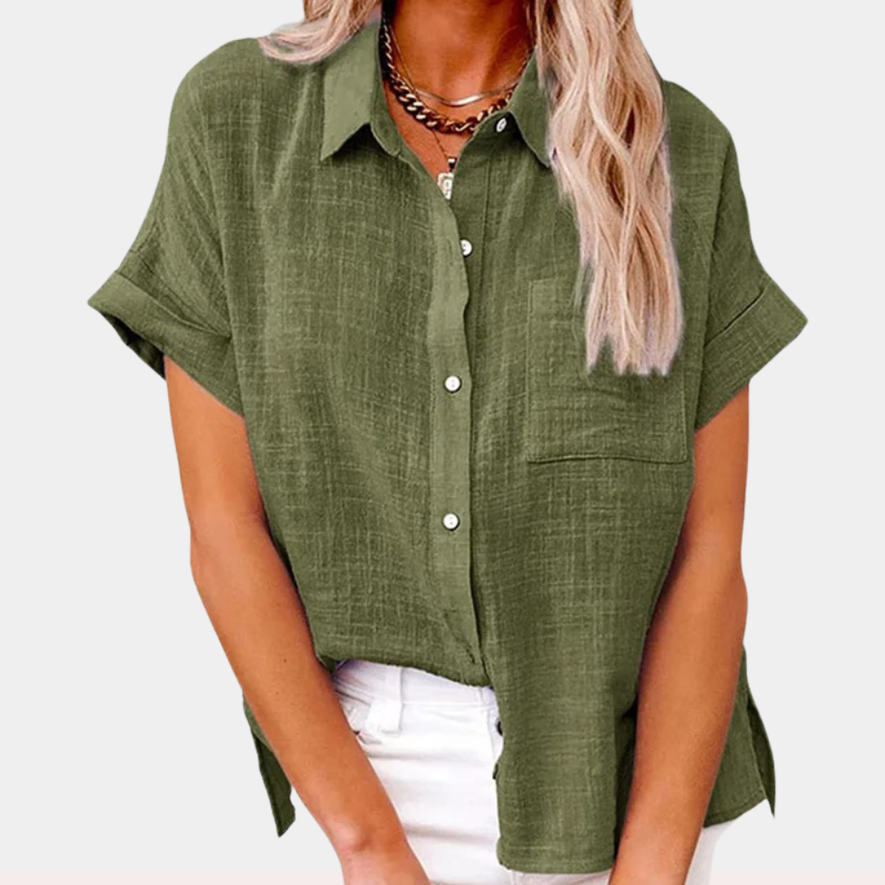 Elena - Women Stylish Button-Up Shirt