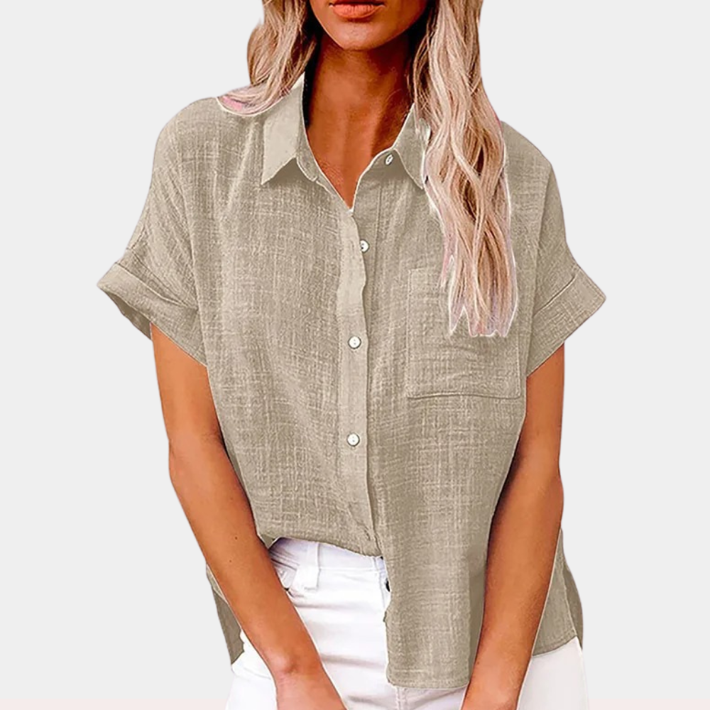 Elena - Women Stylish Button-Up Shirt