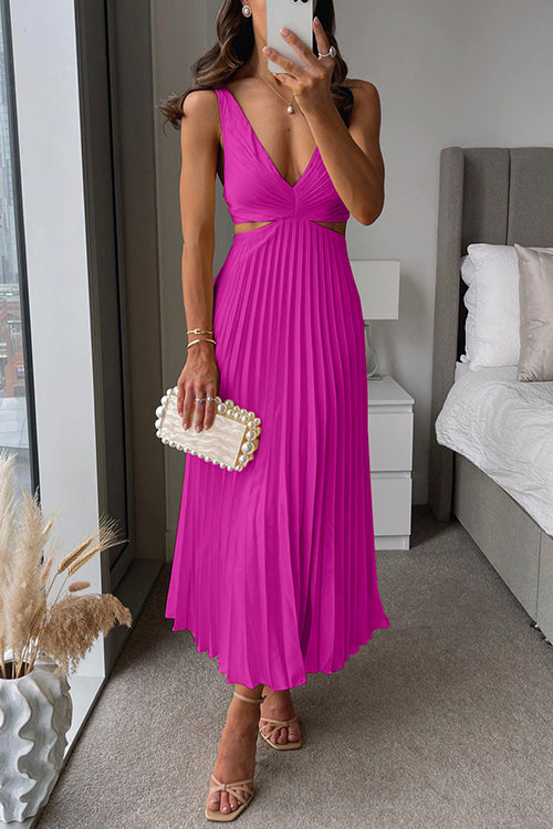 Bianca - Pleated Maxi Dress