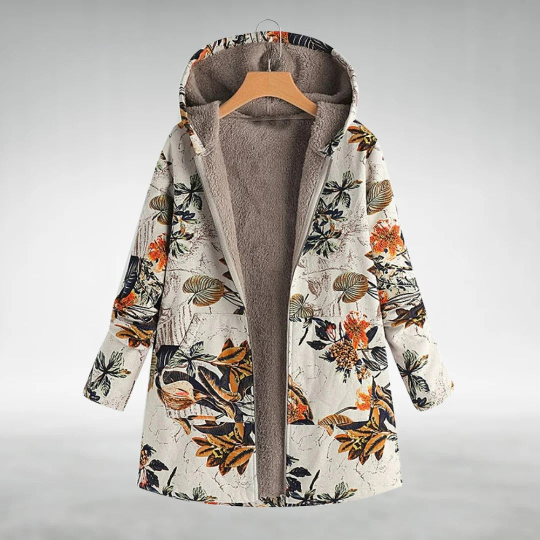 Hazel - Floral Fleece Jacket