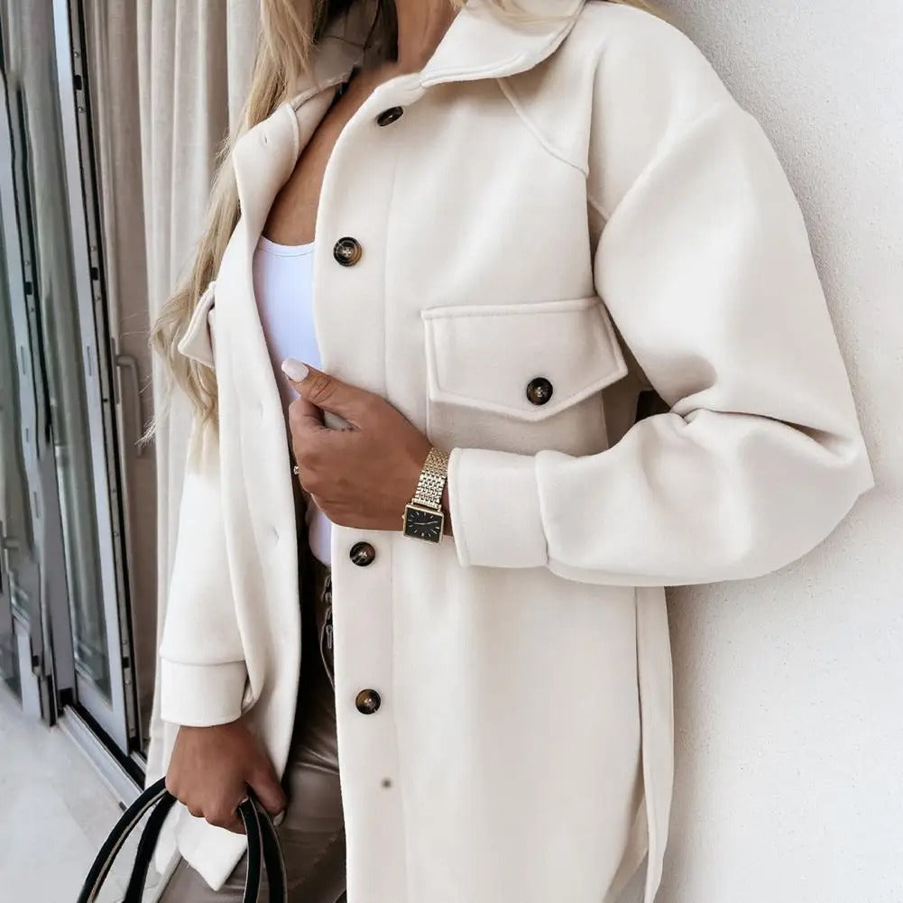 Athisa - Elegant All-Season Overcoat for Women