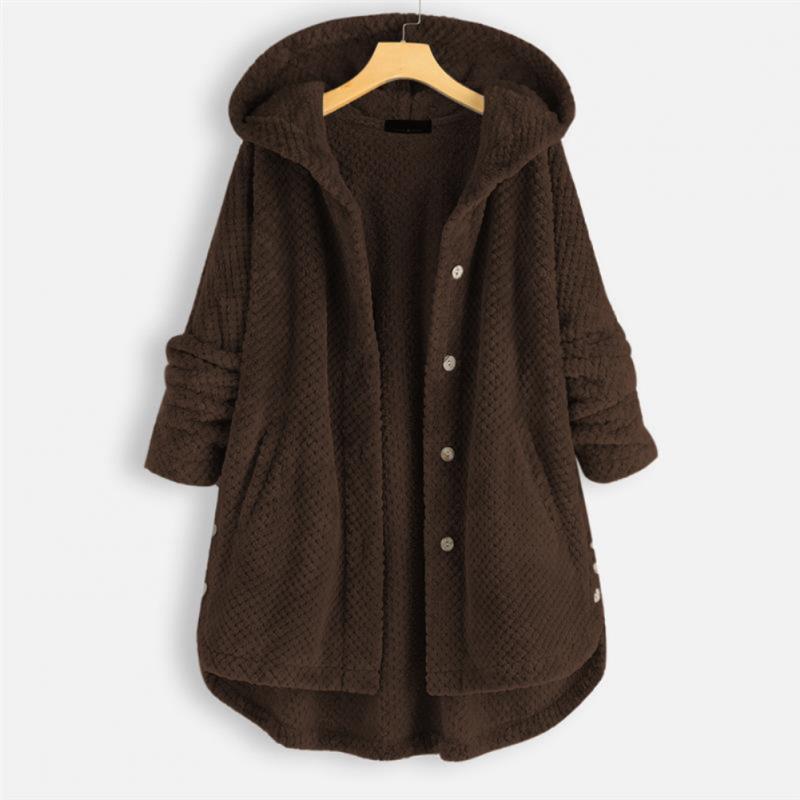 Jada - Hooded Button-Up Coat