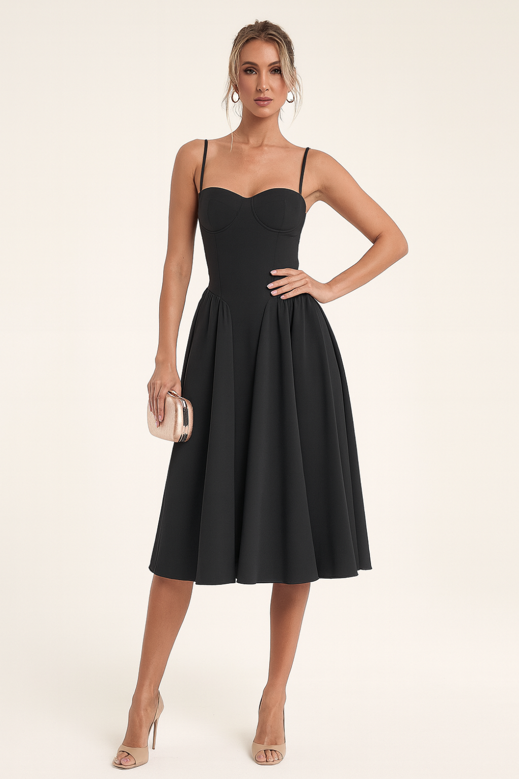 Isabel - Corset Midi Dress