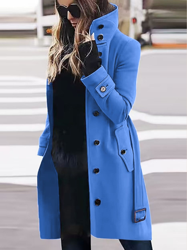 Bea - Women's Single-Breasted Long Coat