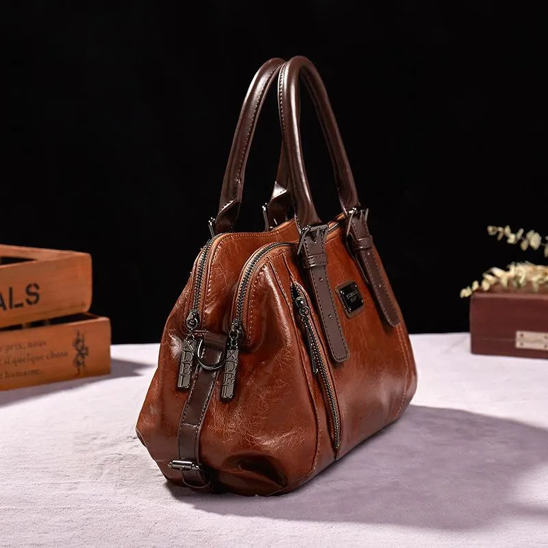 Fatima - Women’s Stylish Leather Handbag with Smart Compartments & Everyday Elegance