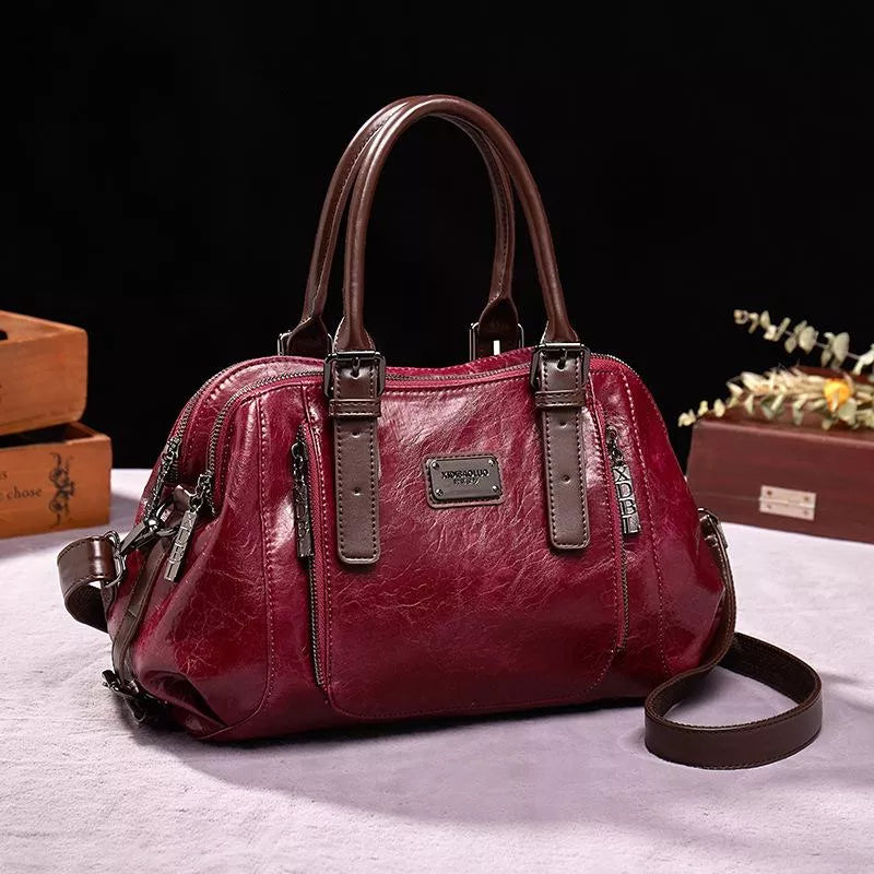 Fatima - Women’s Stylish Leather Handbag with Smart Compartments & Everyday Elegance