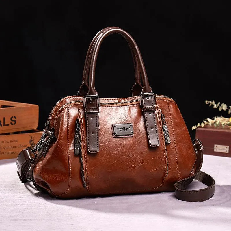 Fatima - Women’s Stylish Leather Handbag with Smart Compartments & Everyday Elegance