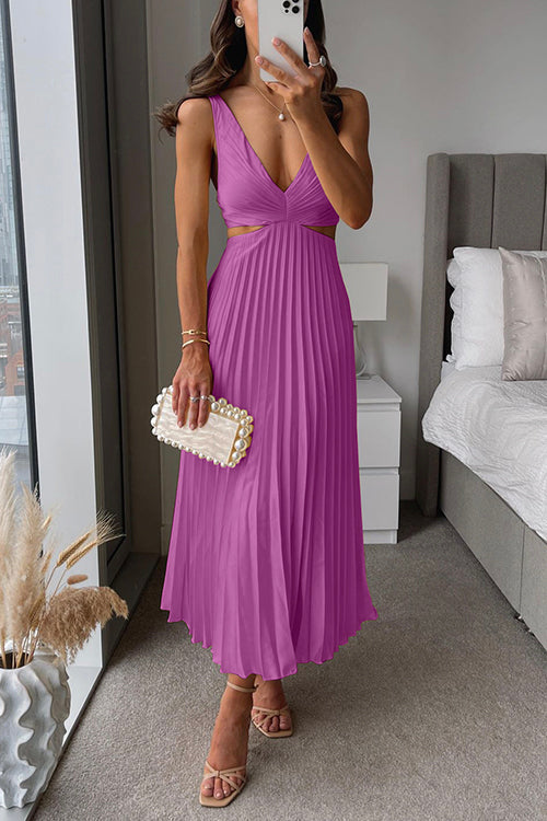 Bianca - Pleated Maxi Dress