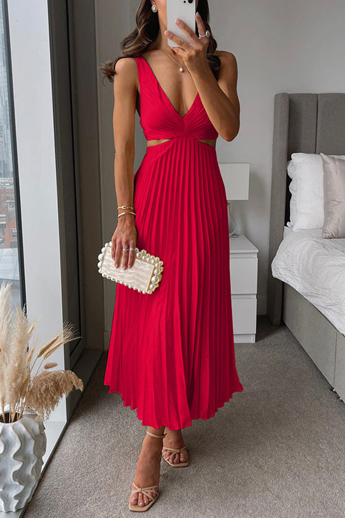 Bianca - Pleated Maxi Dress