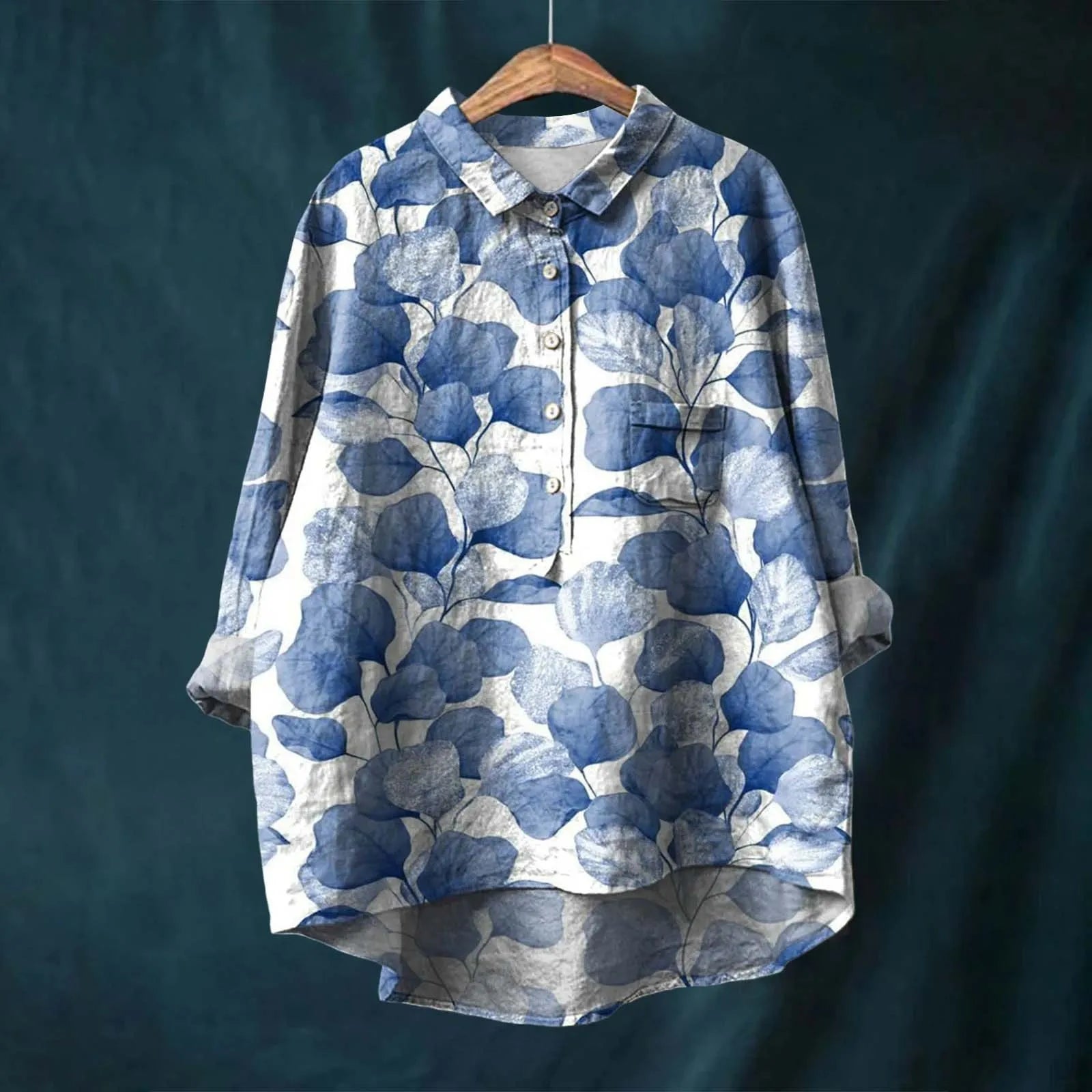 Keira - Elegant Long Sleeve Floral Shirt