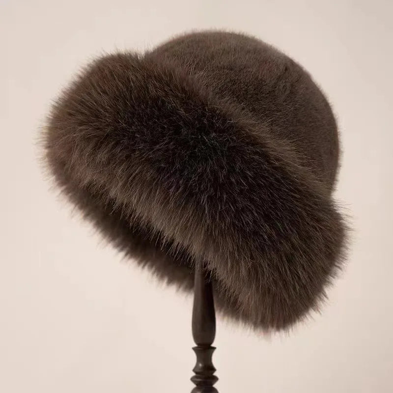 Nova - Faux Fur Winter Hat Stay Warm in Luxe Style