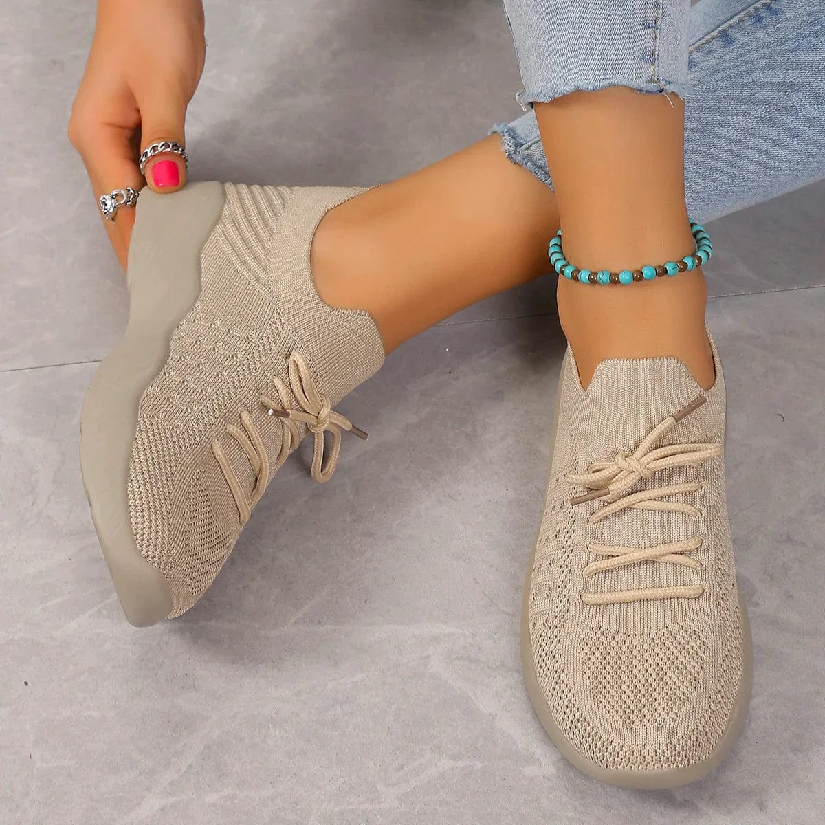 Poppy - Comfortable Shoes with Rubber Sole