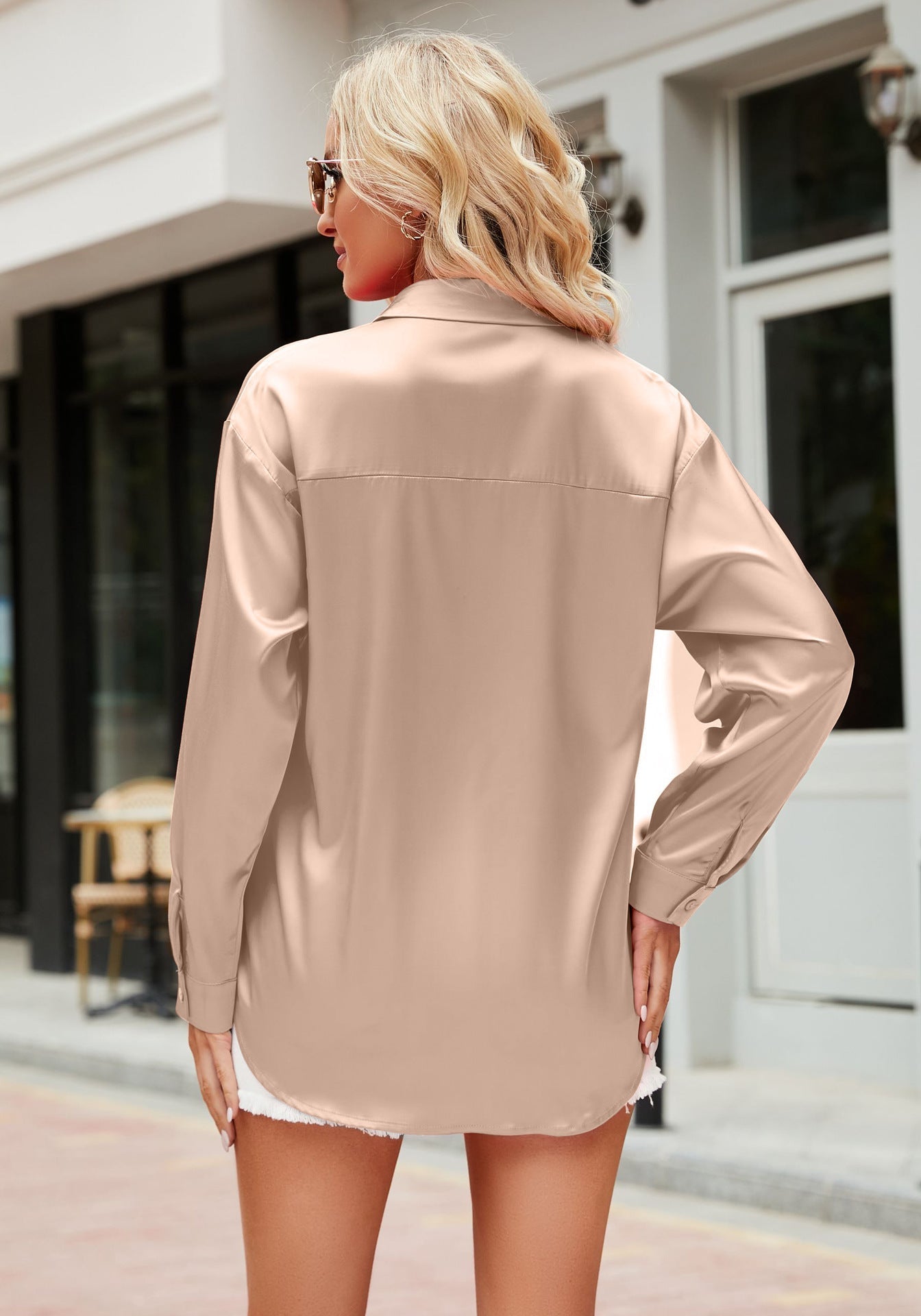 Jordyn - Chic Satin Women's Blouse