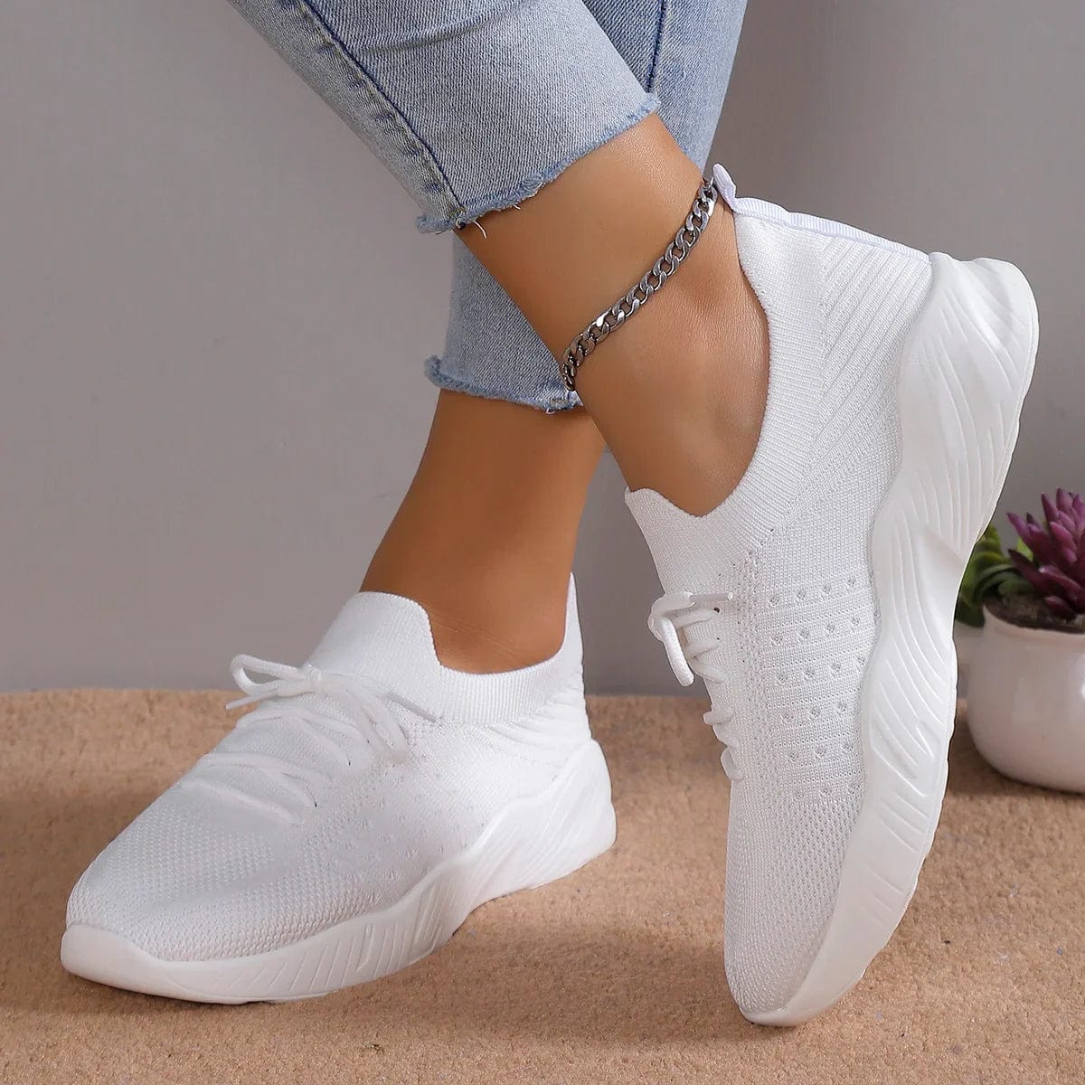 Poppy - Comfortable Shoes with Rubber Sole