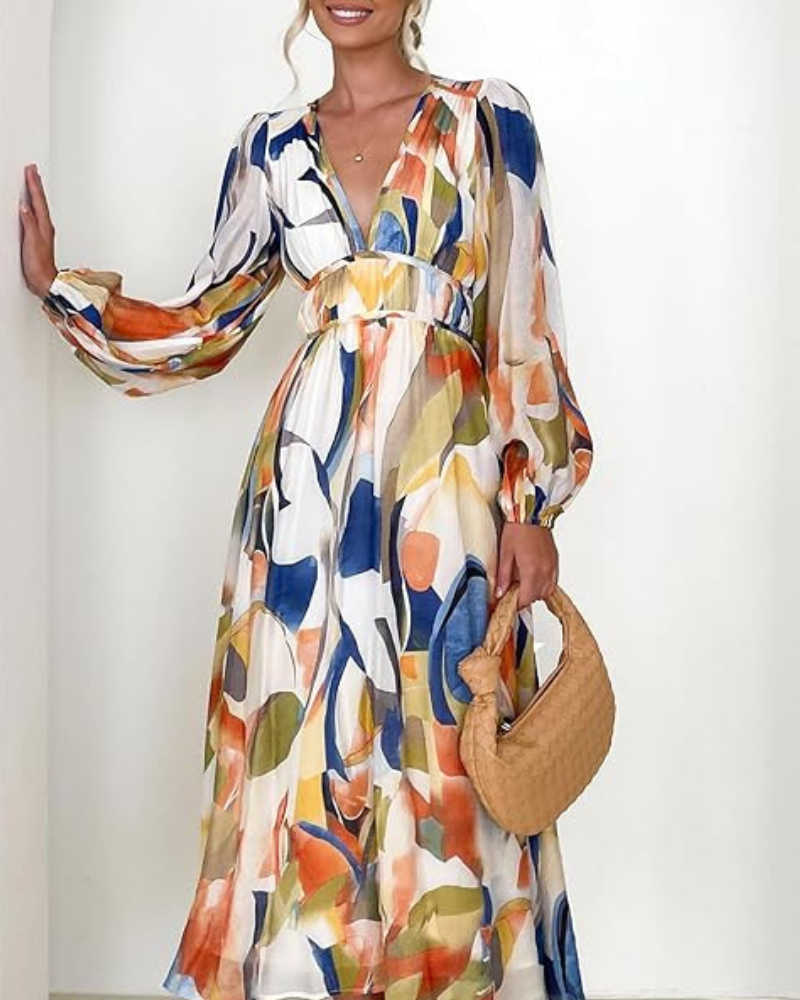 Taylor - Elegant Floral Maxi Dress