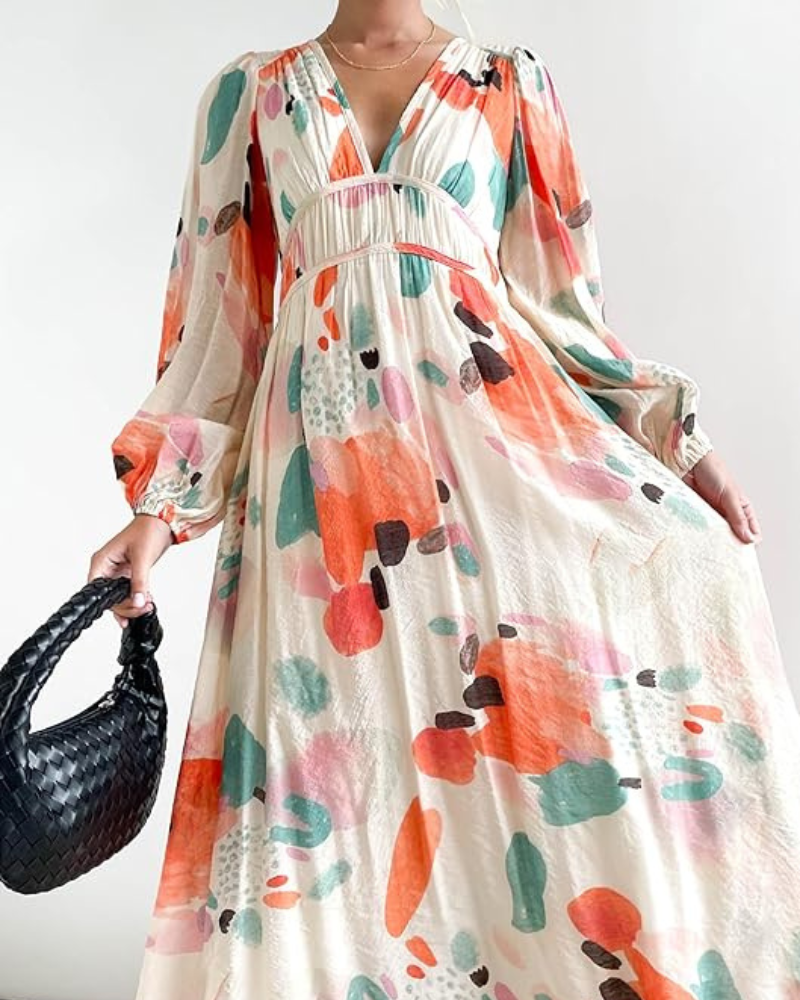 Taylor - Elegant Floral Maxi Dress
