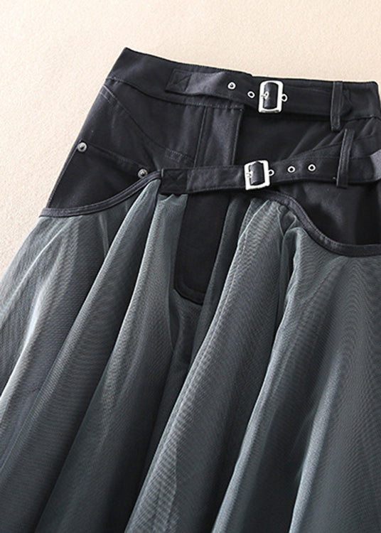 Natalie - Women's Tulle Patchwork Maxi Skirt